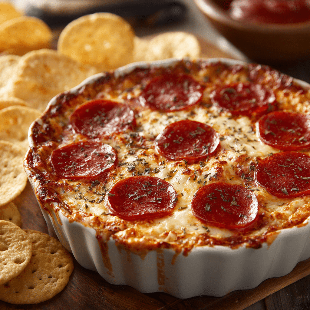Smoked Pepperoni Pizza Dip