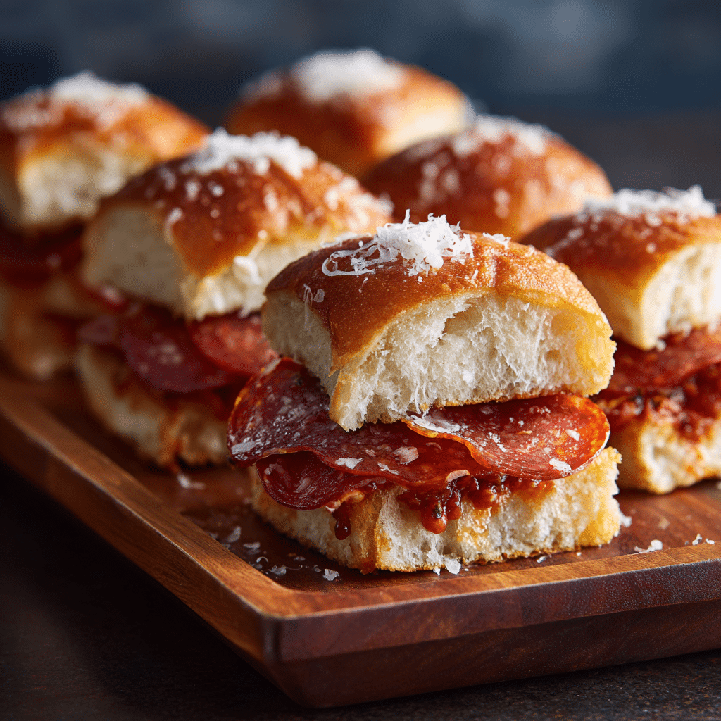 Pepperoni Pizza Sliders