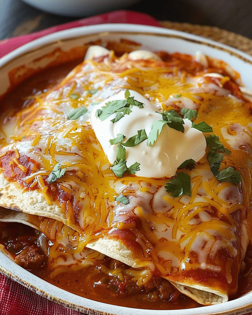 Authentic Red Chile Enchiladas Recipe