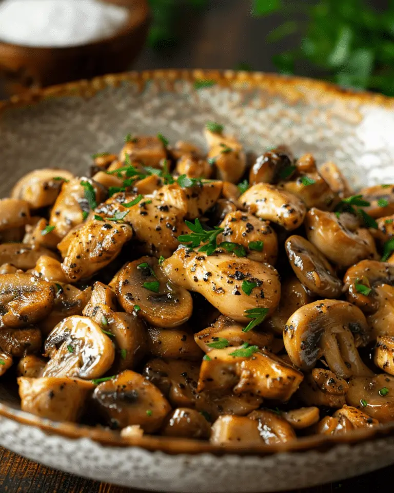 Black Pepper Chicken with Mushrooms