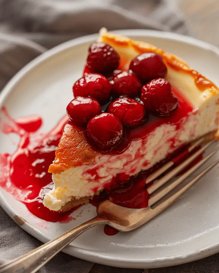 Sweet Fried Cherry Cheesecake