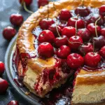 Sweet Fried Cherry Cheesecake