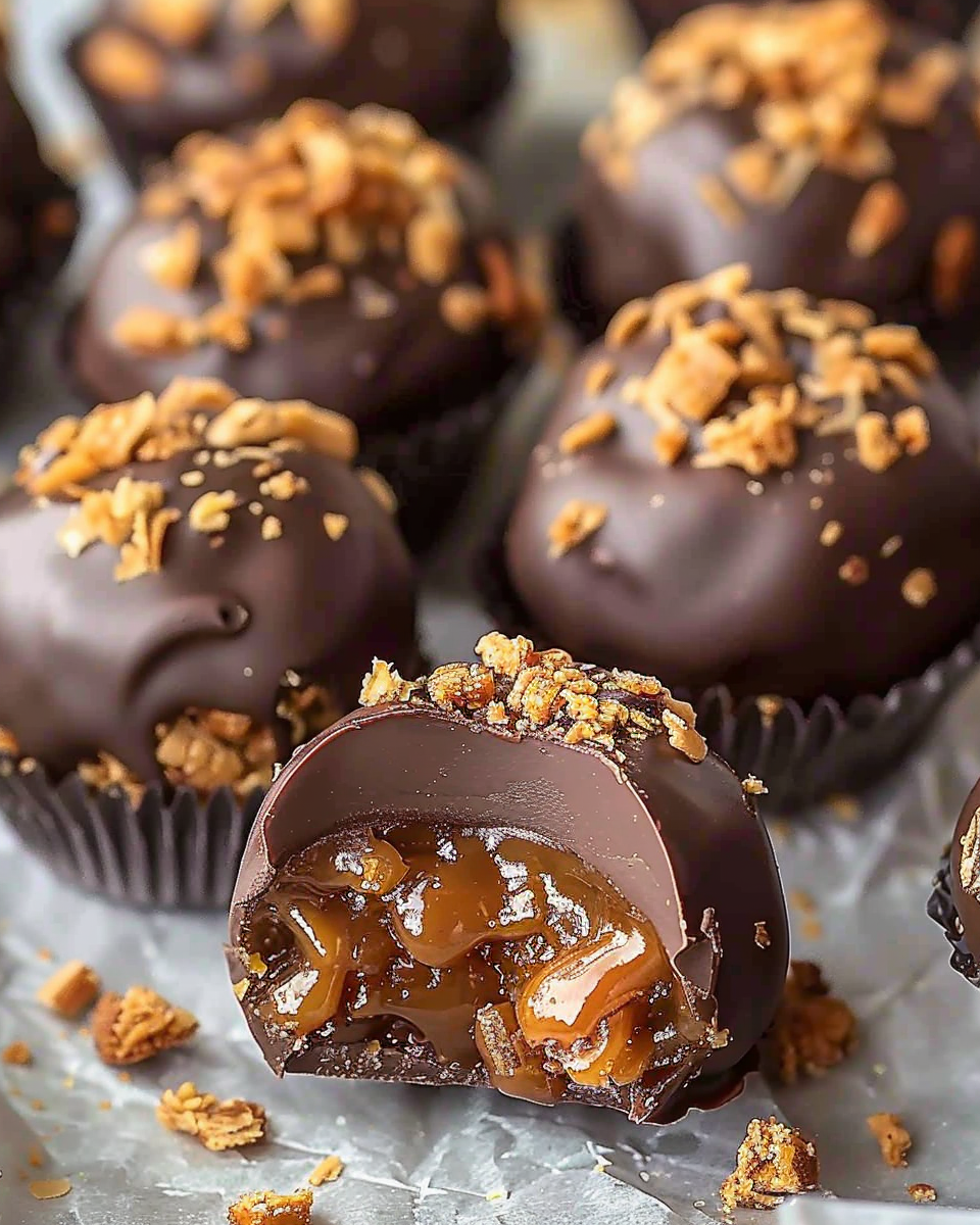 Butterfinger Chocolate Caramel Crunch Truffles