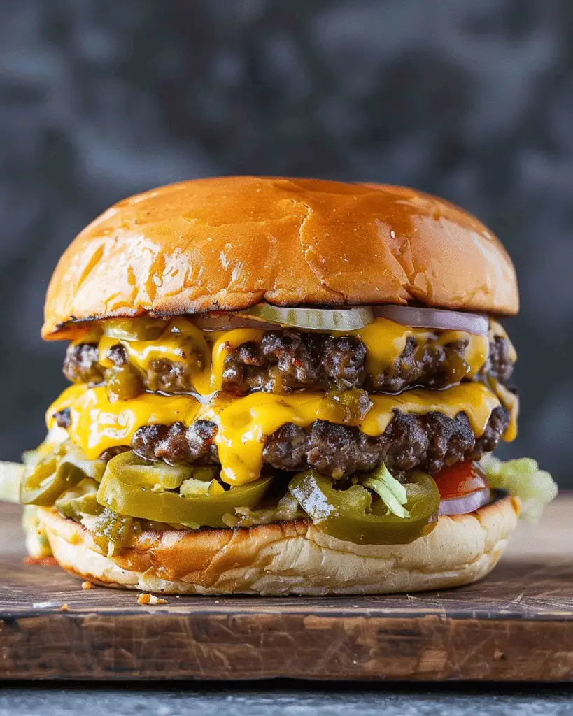 Green Chile Cheeseburger
