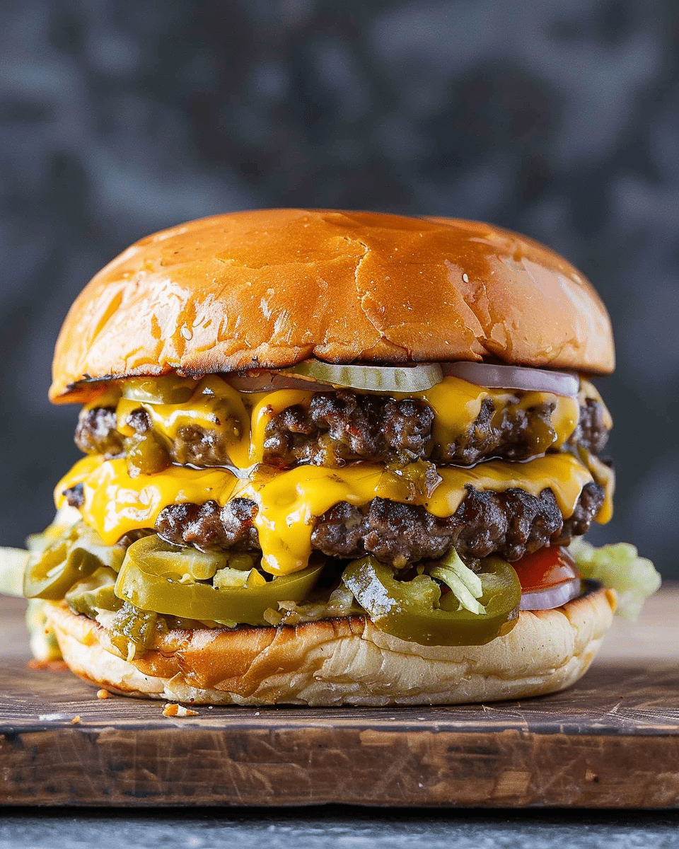Green Chile Cheeseburger