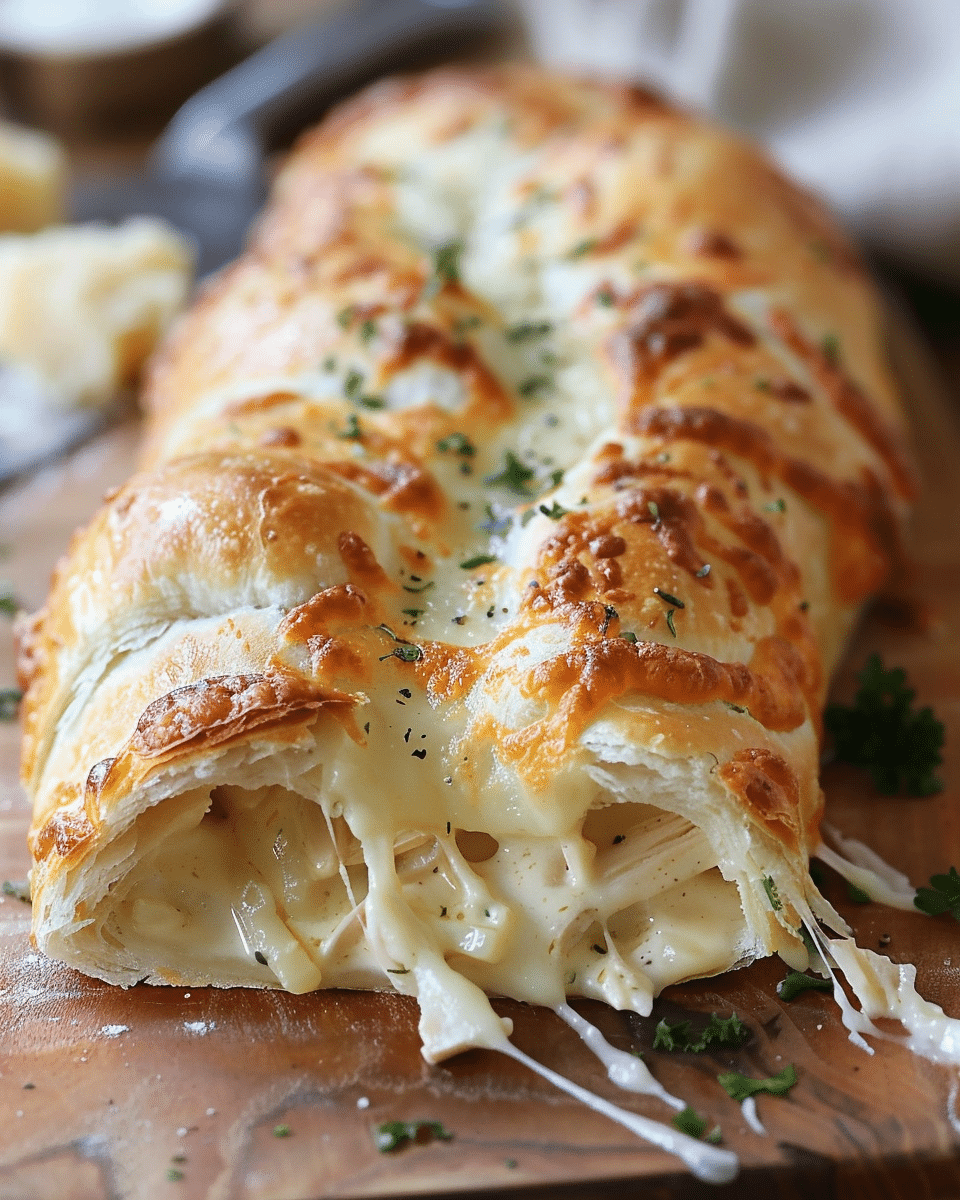 Baked Chicken Alfredo Calzones