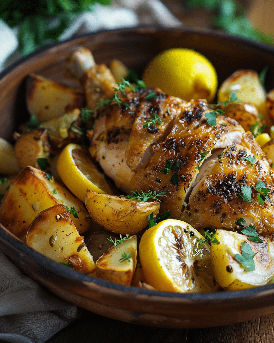 Lemon Greek Chicken and Potatoes