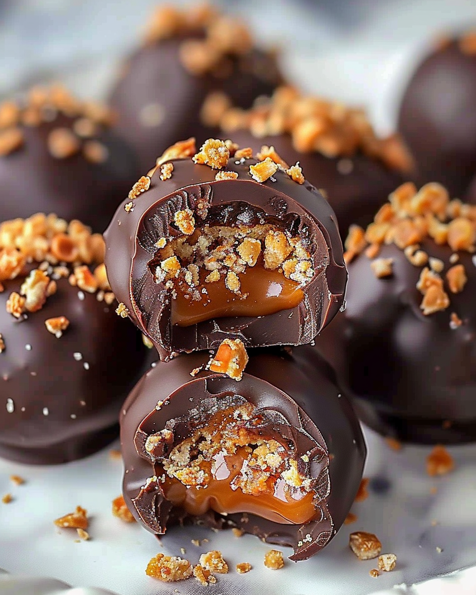 Butterfinger Chocolate Caramel Crunch Truffles