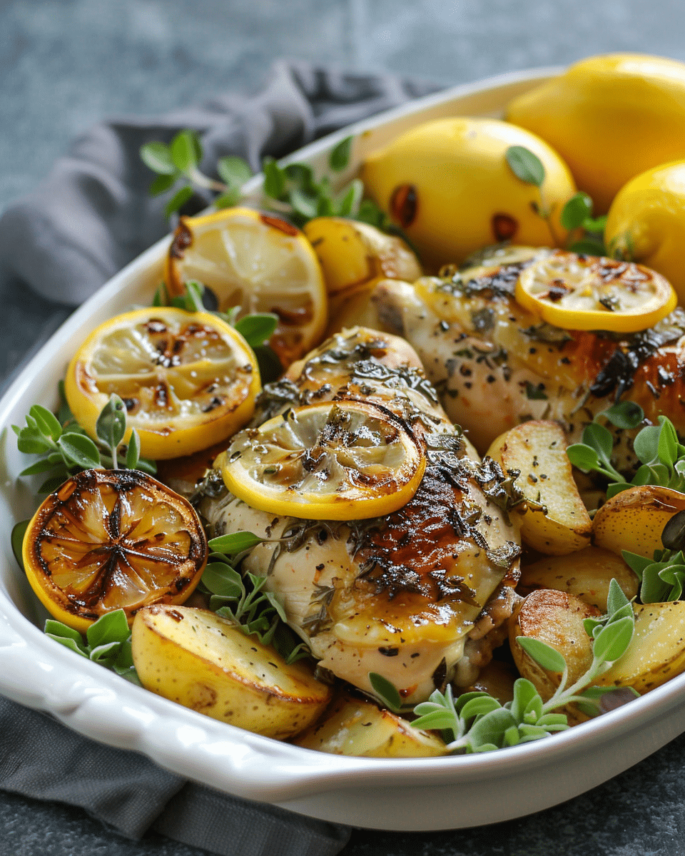 Lemon Greek Chicken and Potatoes