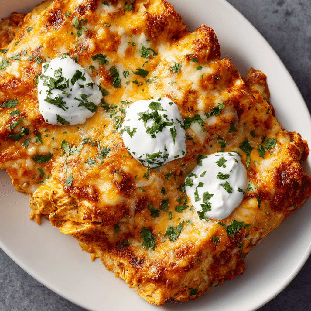 Buffalo Chicken Enchiladas
