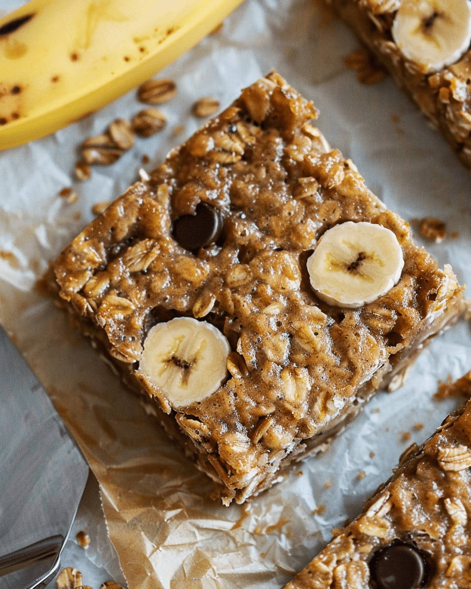 Banana Oatmeal Bars