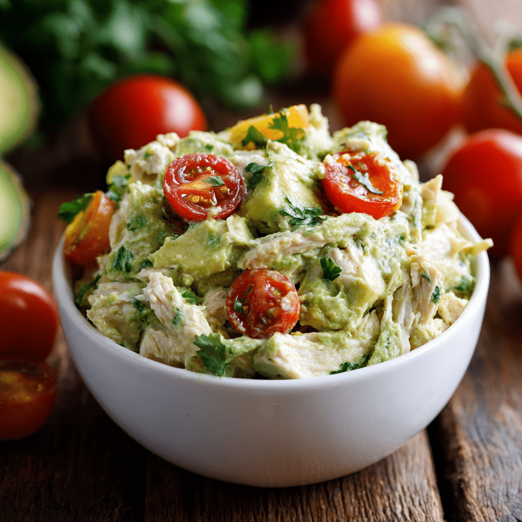 Ultimate Creamy, High-Protein Avocado Chicken Salad (No Mayo, Meal Prep Friendly)