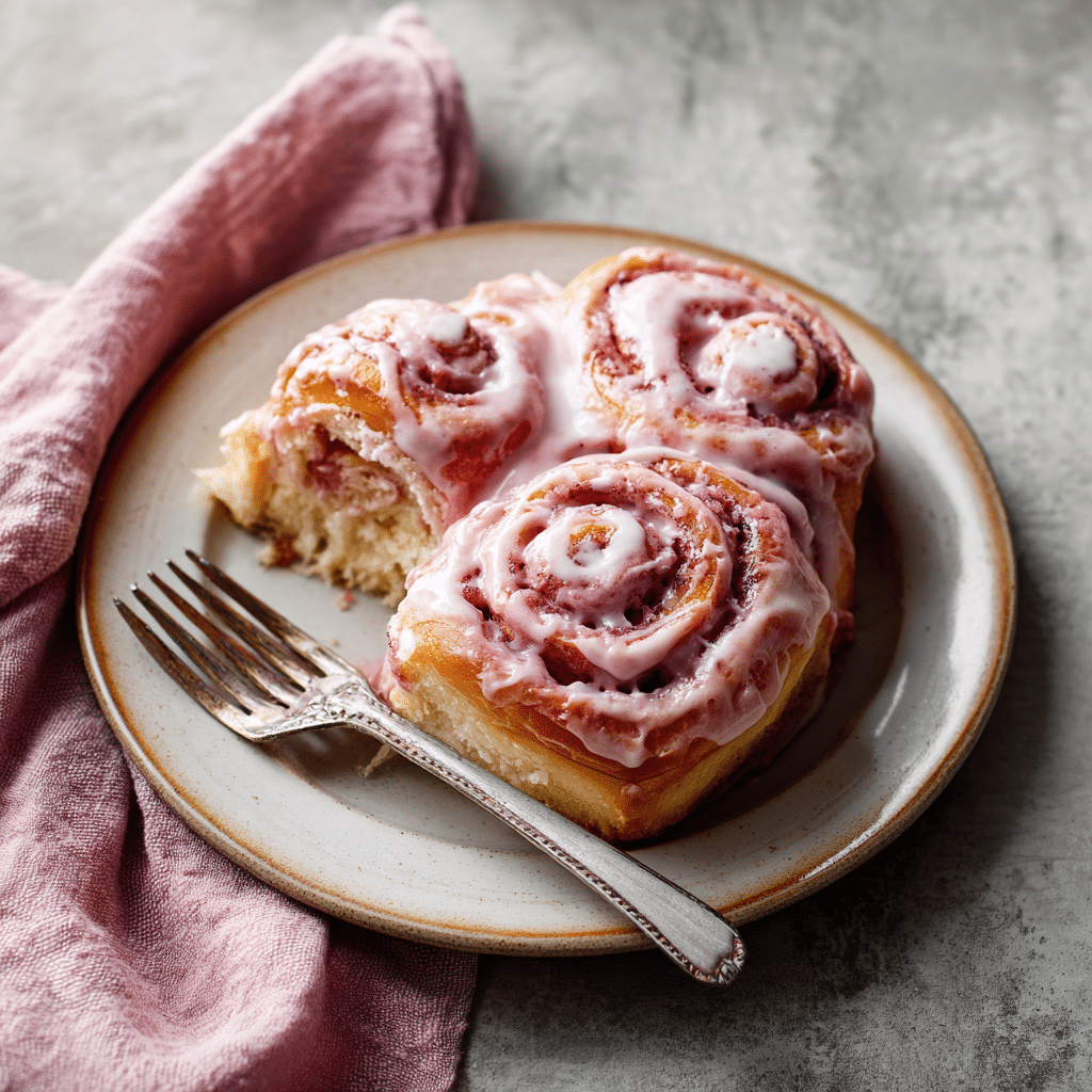 Pink Velvet Cinnamon Rolls