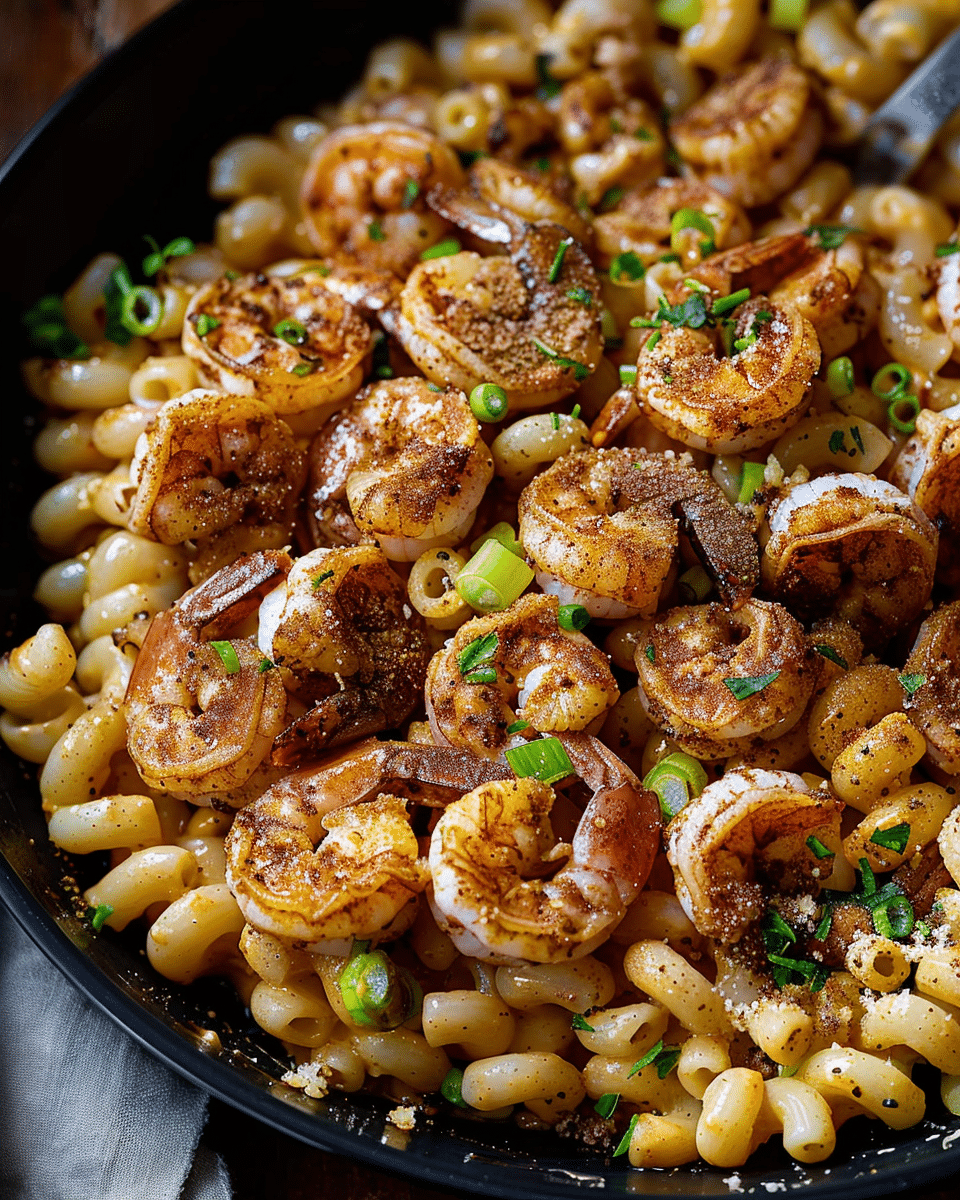 Blackened Shrimp Cavatappi