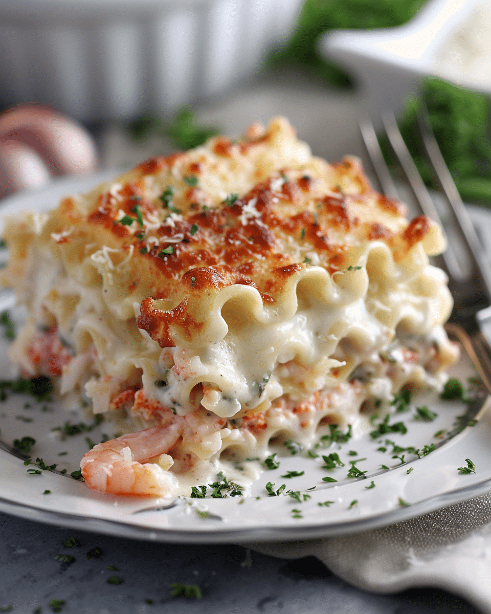 Indulgent Shrimp & Crab Alfredo Lasagna Roll-Ups You’ll Crave