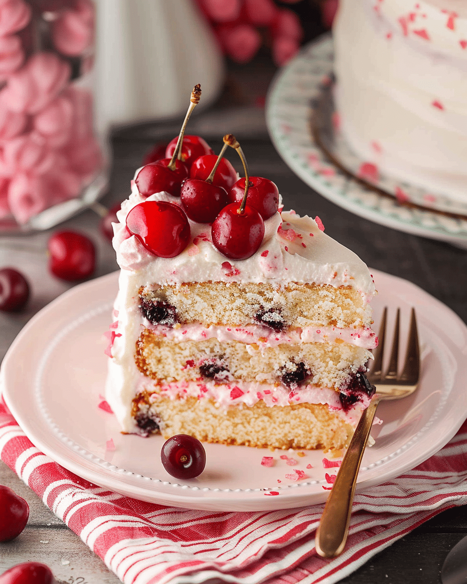 Cherry chip cake