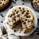 Chocolate M&M’s and Chocolate Chip Cookie Dough Ice Cream Cake