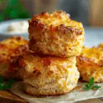 Crab Stuffed Cheddar Bay Biscuits With Lemon Butter