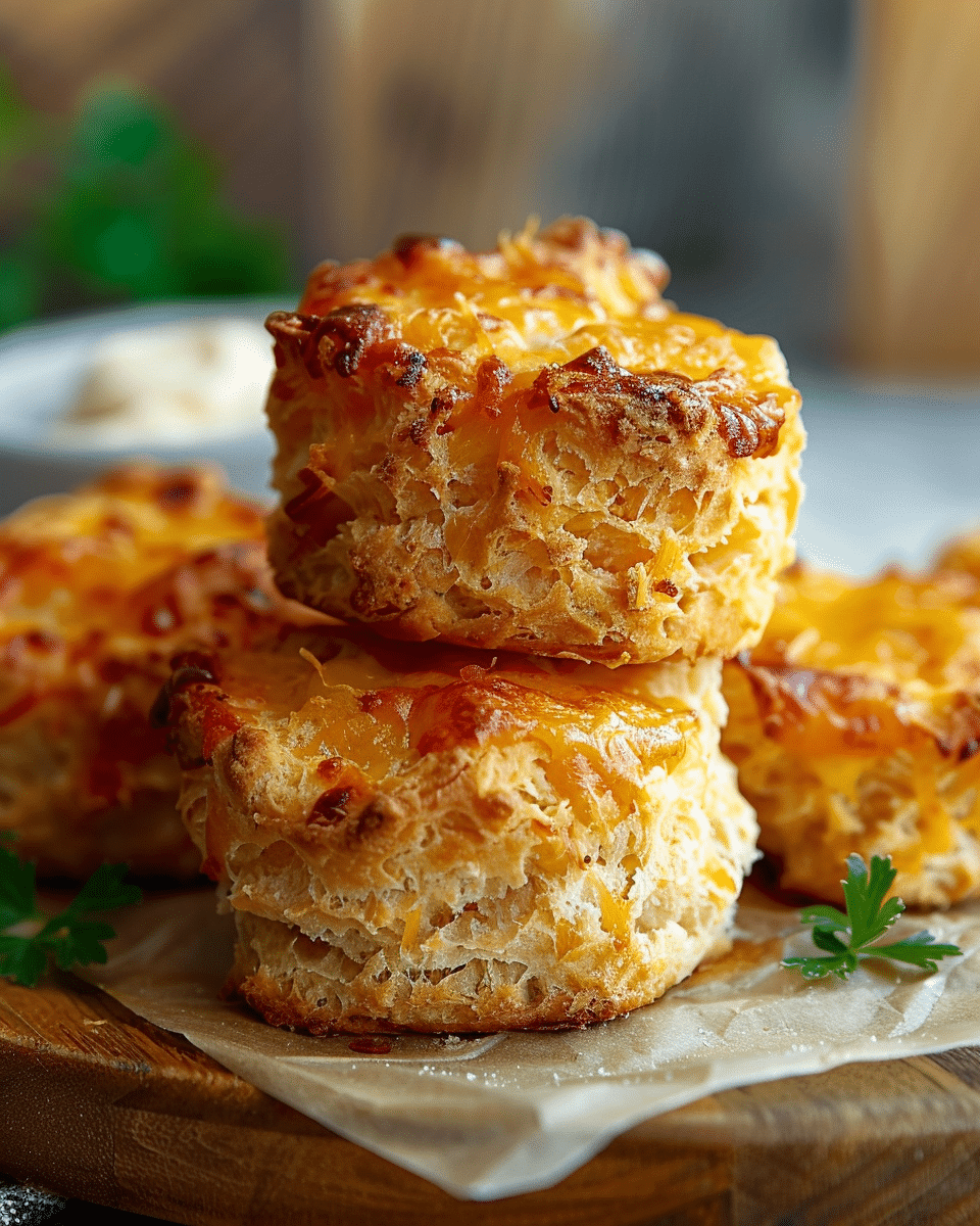 Crab Stuffed Cheddar Bay Biscuits With Lemon Butter