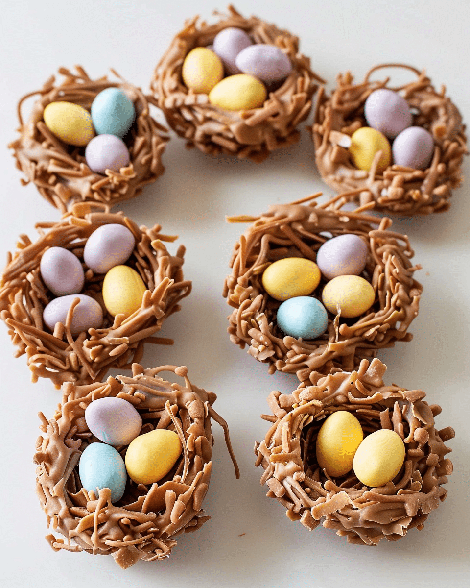 No-Bake Chocolate Bird Nests