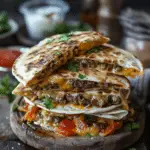 Juicy Blackstone Quesadilla Burger
