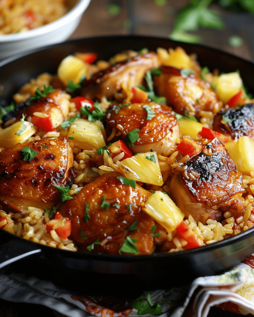 Pineapple chicken rice