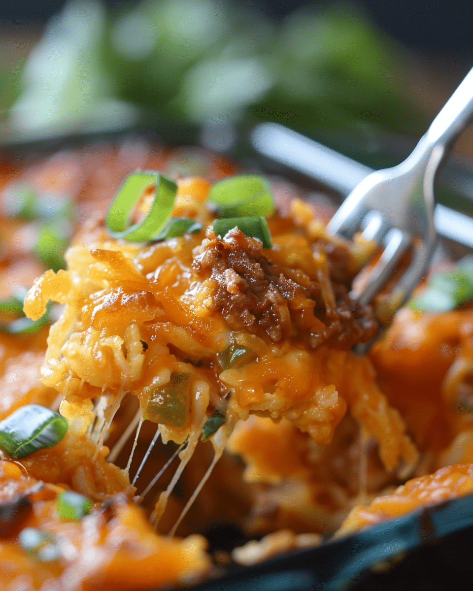 Crockpot Taco Hash Brown Casserole