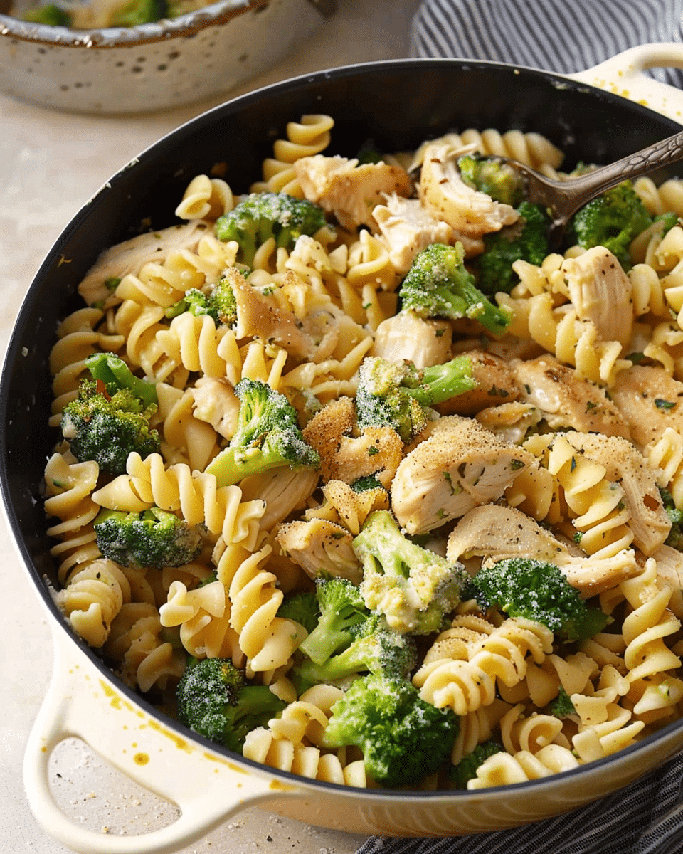 One Pot Chicken Broccoli Rotini