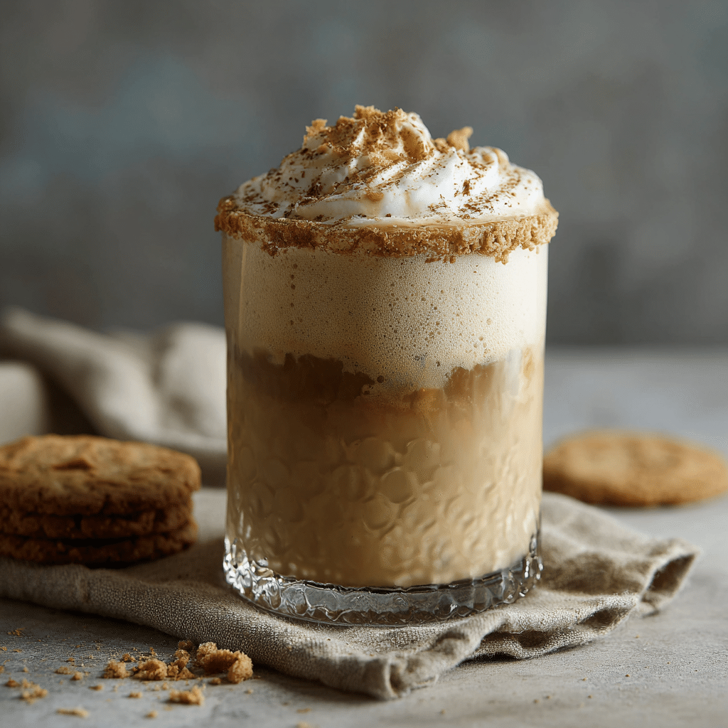 Iced Cookie Butter Latte (w/ Cookie Butter Cold Foam)