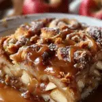 Caramel Apple Cinnamon Roll Dump Cake