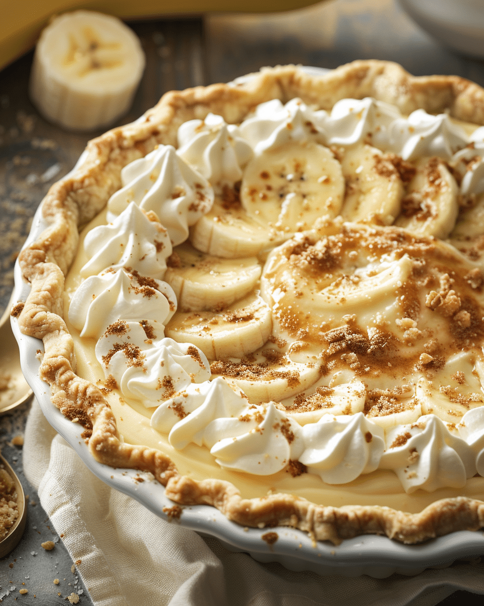 Easy banana cream pie