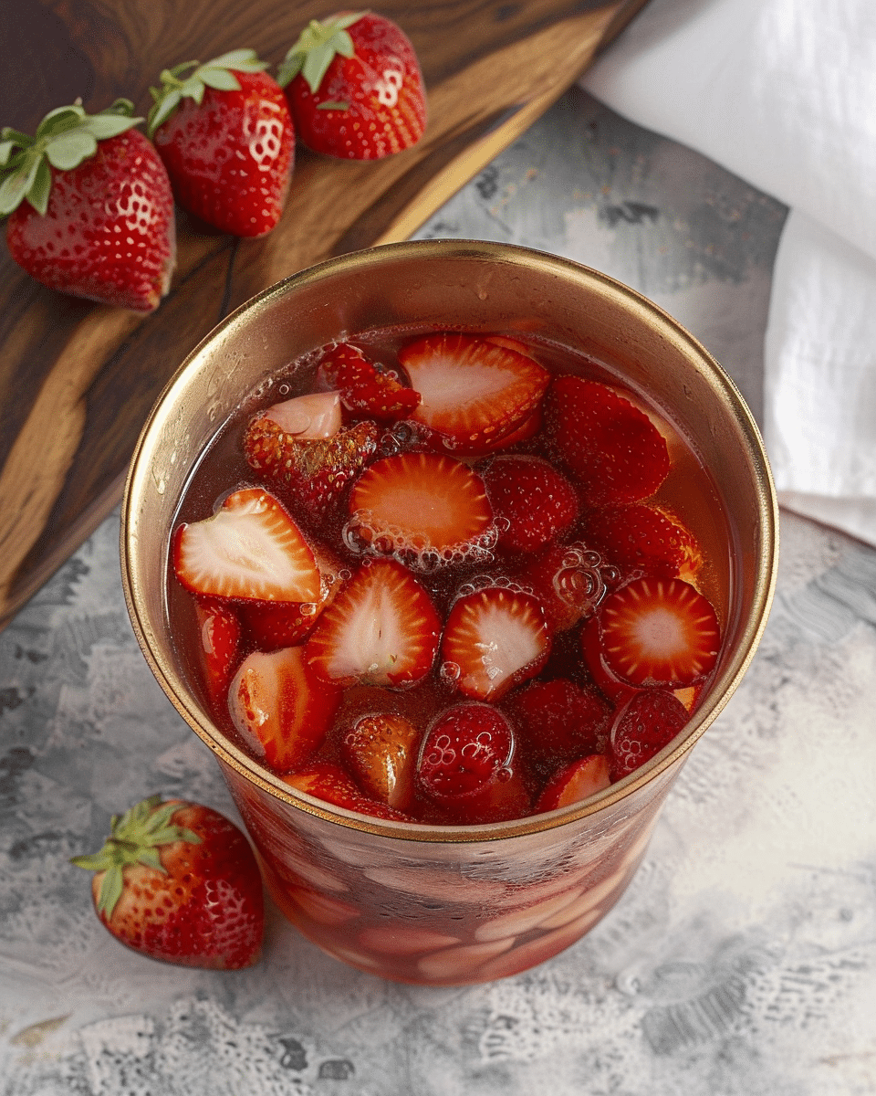 Strawberry sweet tea