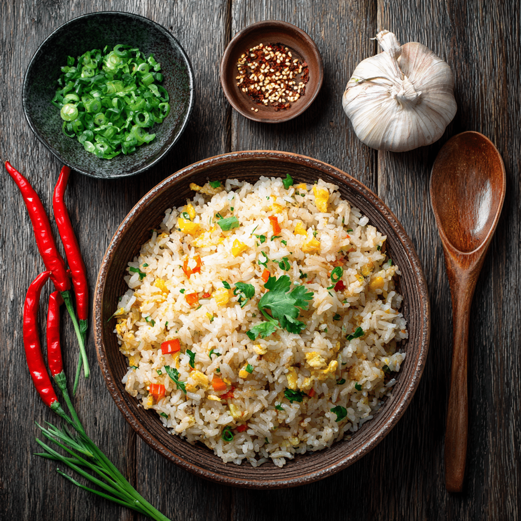 Chilli garlic fried rice