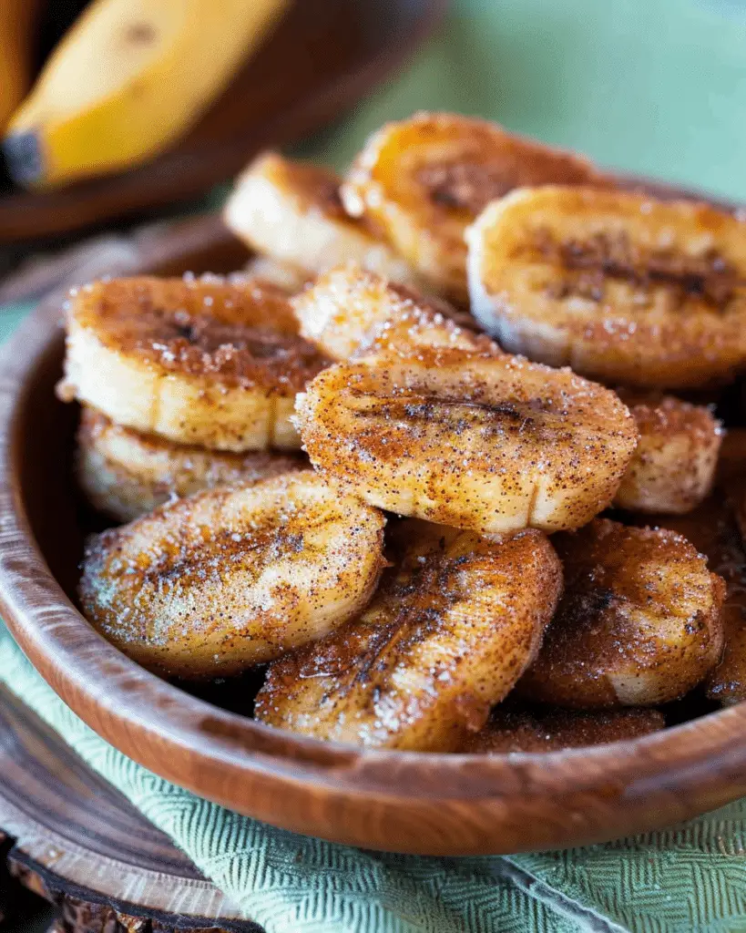 Pan Fried Cinnamon Bananas