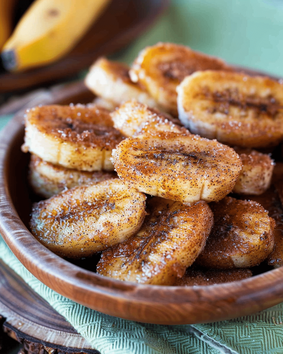 Pan Fried Cinnamon Bananas