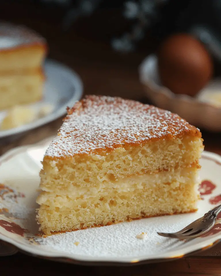 Politiko Dessert (Semolina Cake With Cream)