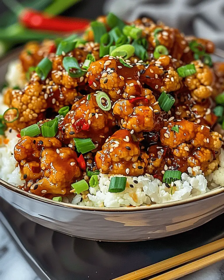 General Tso’s Cauliflower Bowls: A Healthy Flavor Twist!
