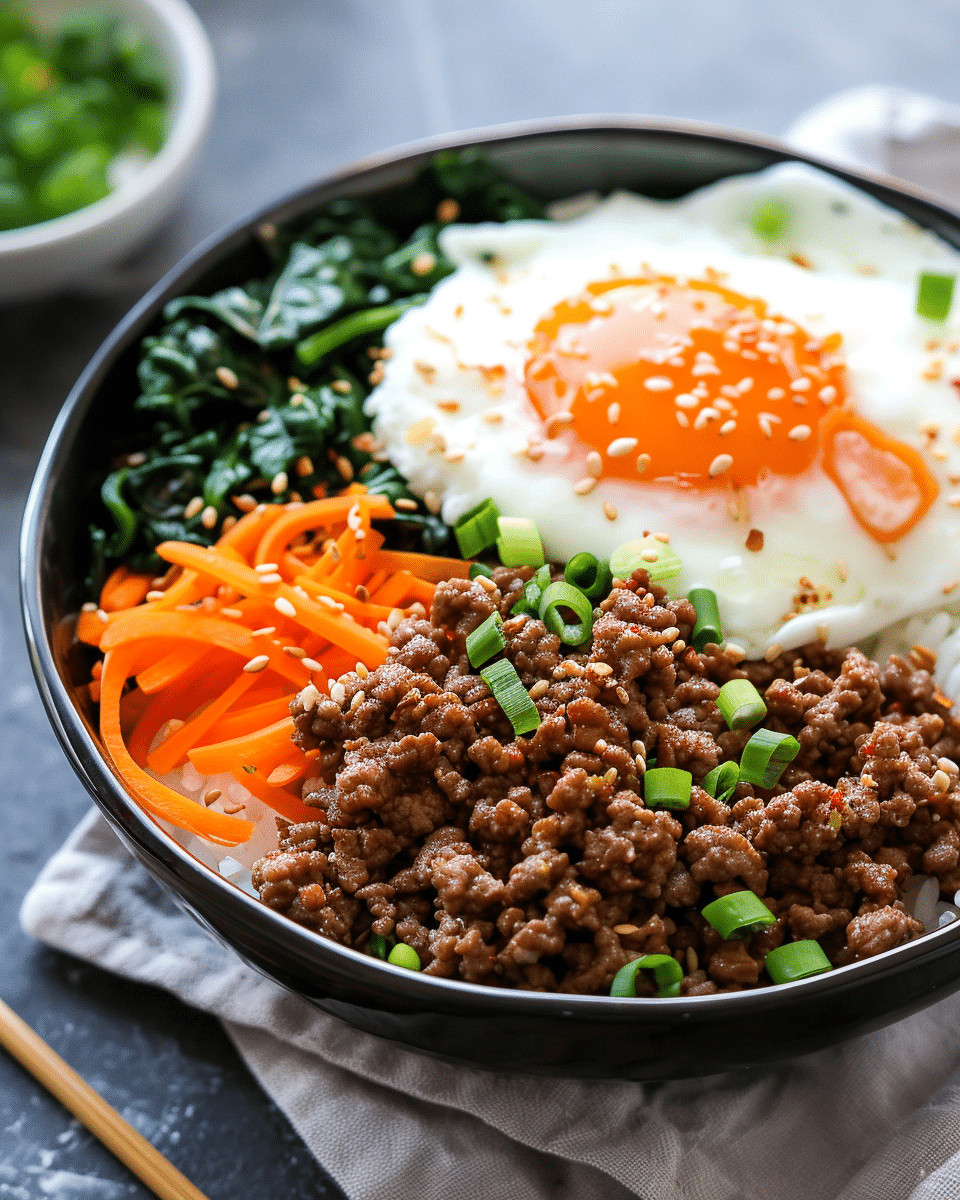 Korean ground beef bowl (25-minutes)