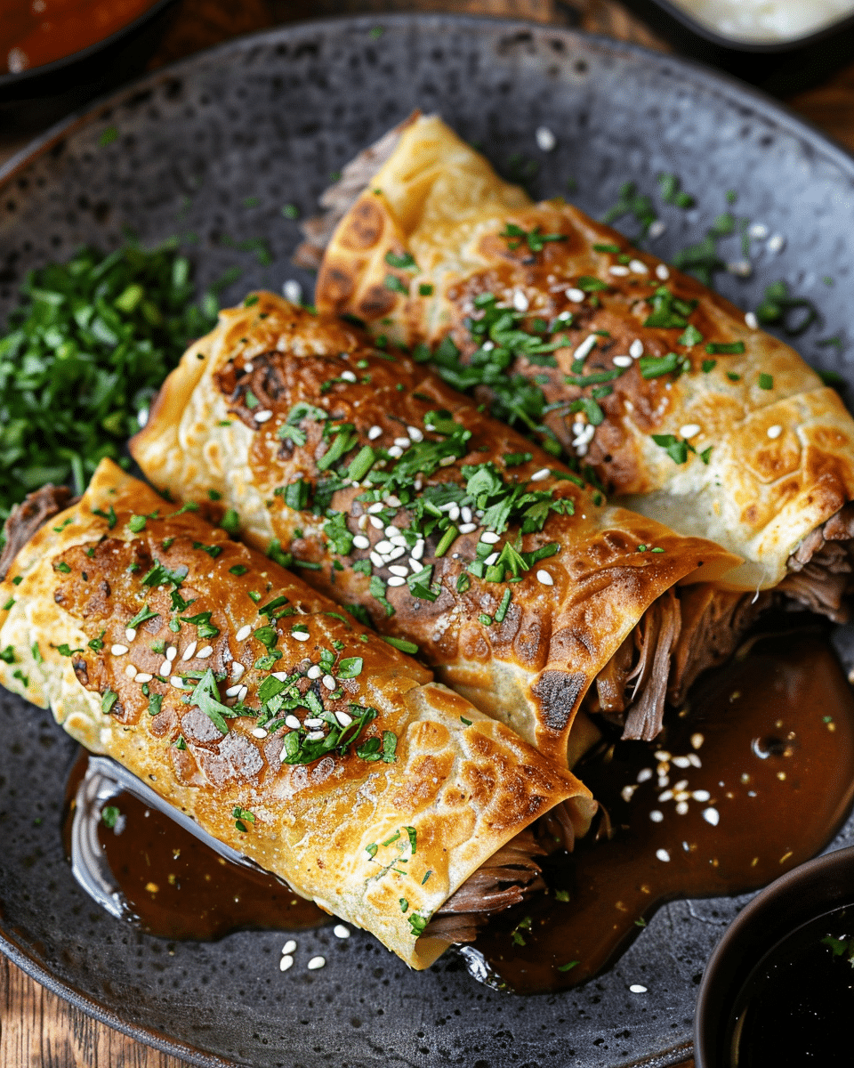 French Dip Tortilla Roll Ups