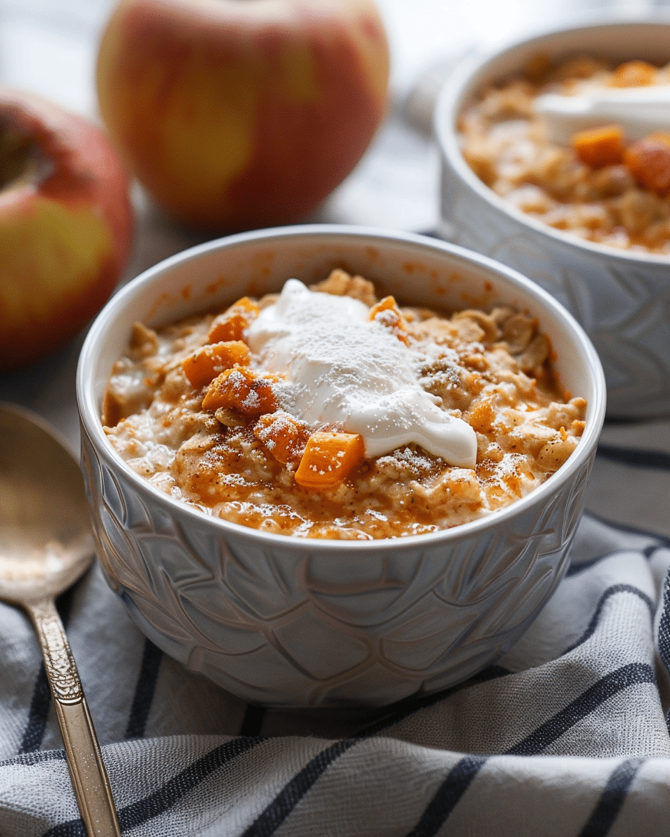 10-Minute Apple Carrot Oatmeal