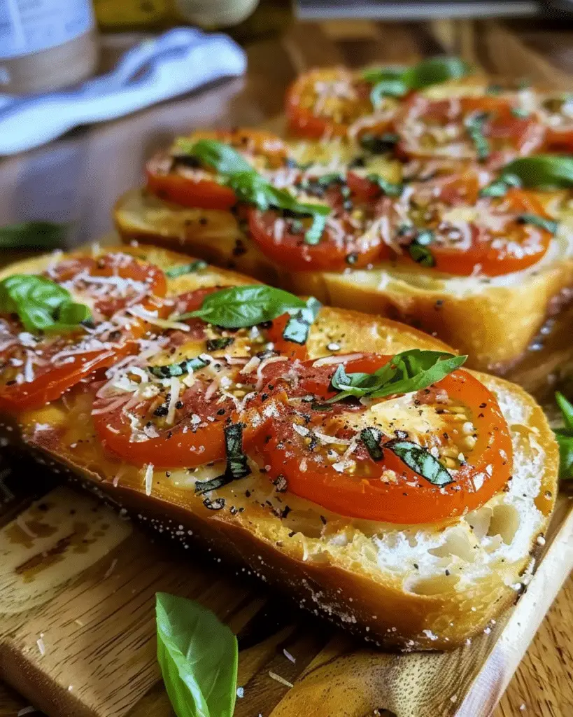 Tomato Basil Garlic Bread