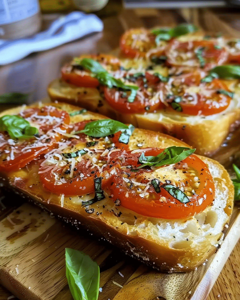 Tomato Basil Garlic Bread