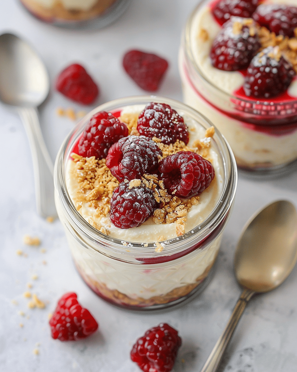 Healthy No Bake Cheesecake In A Jar