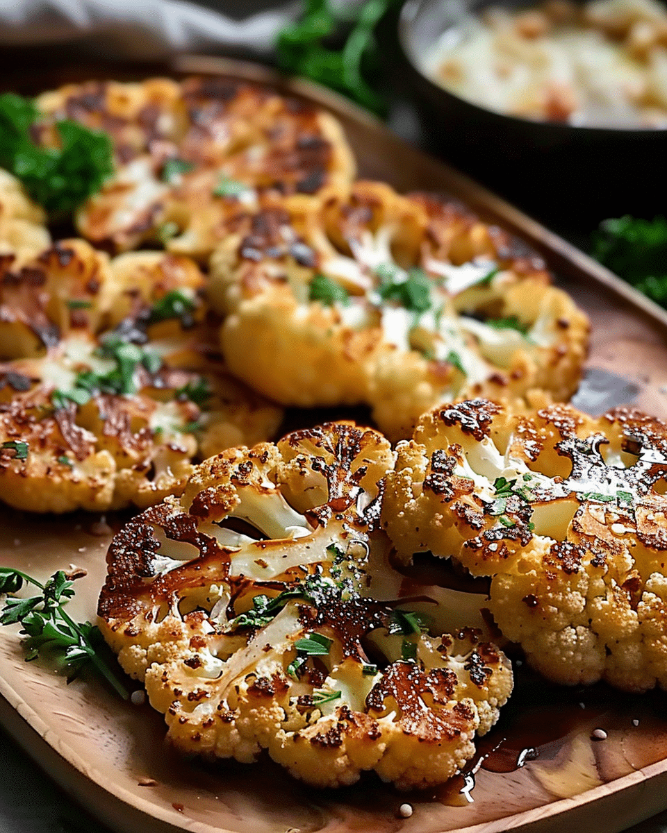 Crispy Baked Cauliflower Steaks