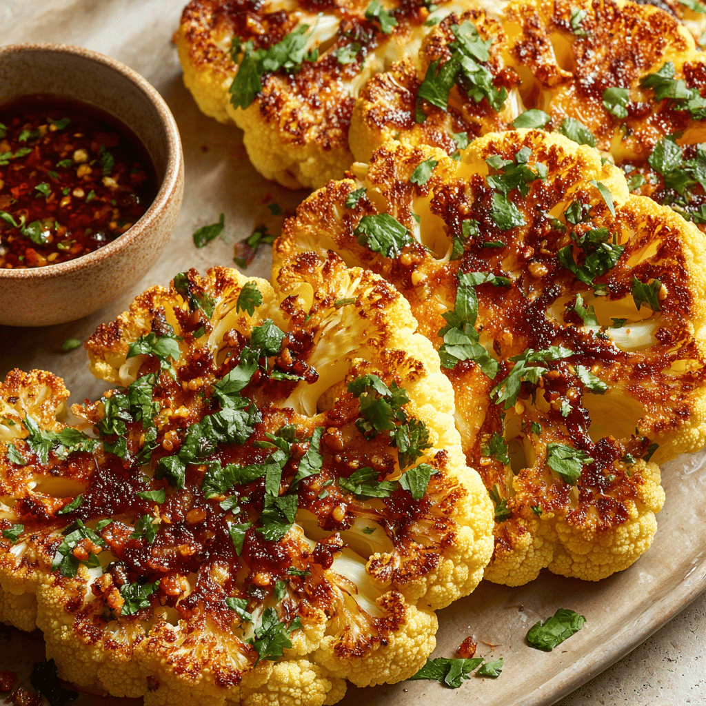 Crispy Baked Cauliflower Steaks