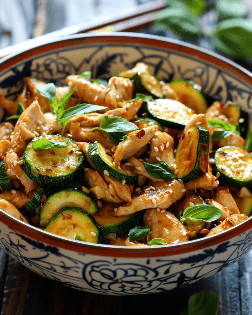 Chicken Zucchini Stir Fry