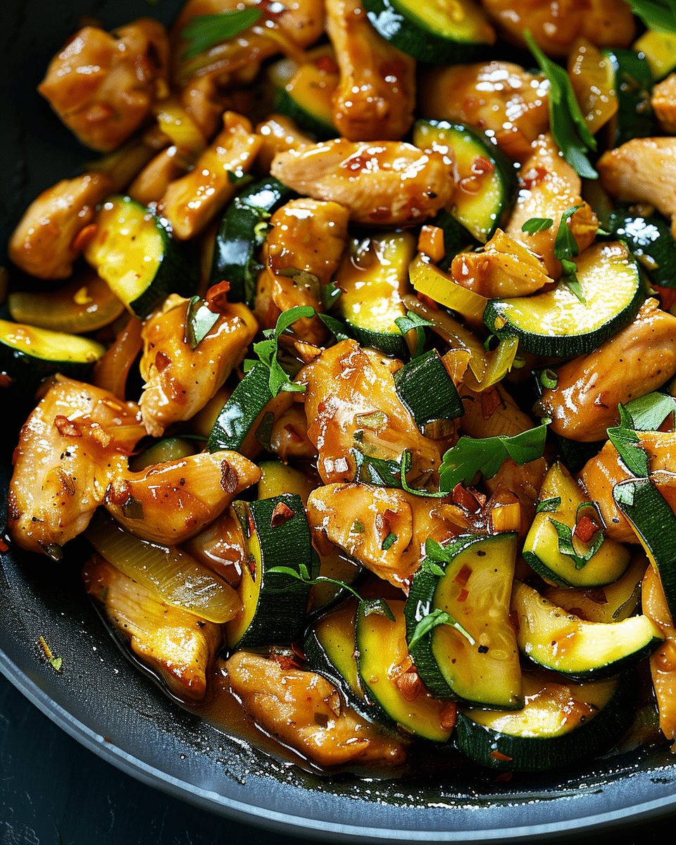 Chicken Zucchini Stir Fry