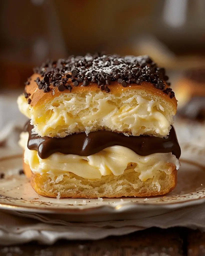 Boston Cream Pie Hawaiian Rolls