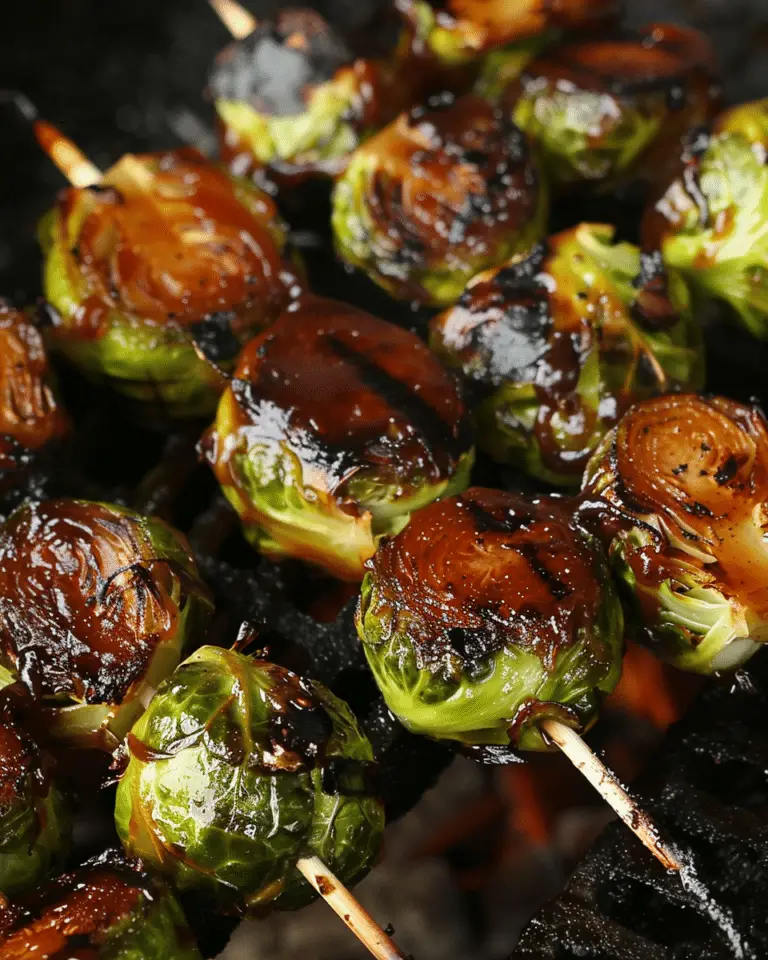 Caramelized Brussels Sprouts Skewers