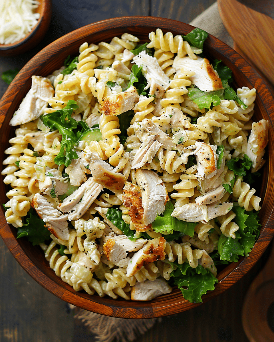 Chicken Caesar Pasta Salad